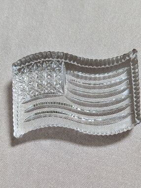 Waterford Crystal American Flag Paperweight